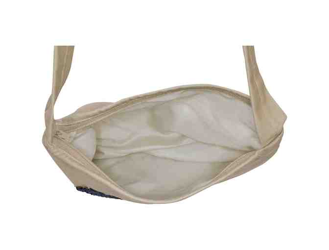 Blue Flower Ribbon Arts Sling Bag -- New