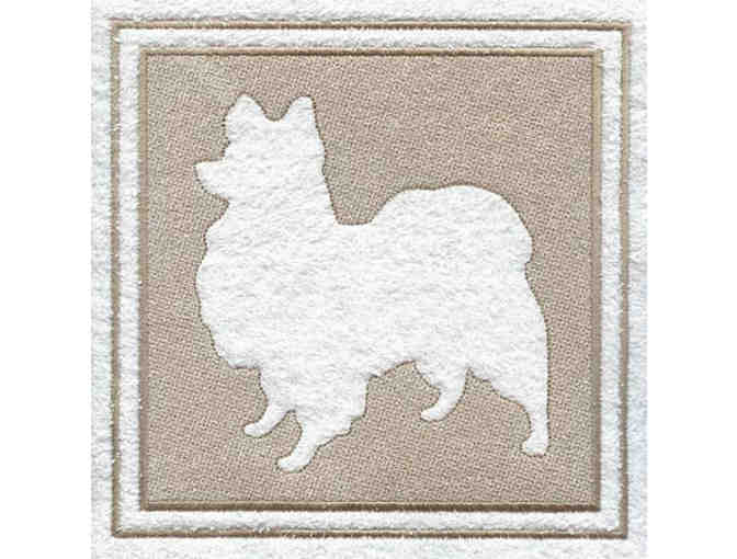 Adorable Papillon Embossed Design on Hand Towel -- New