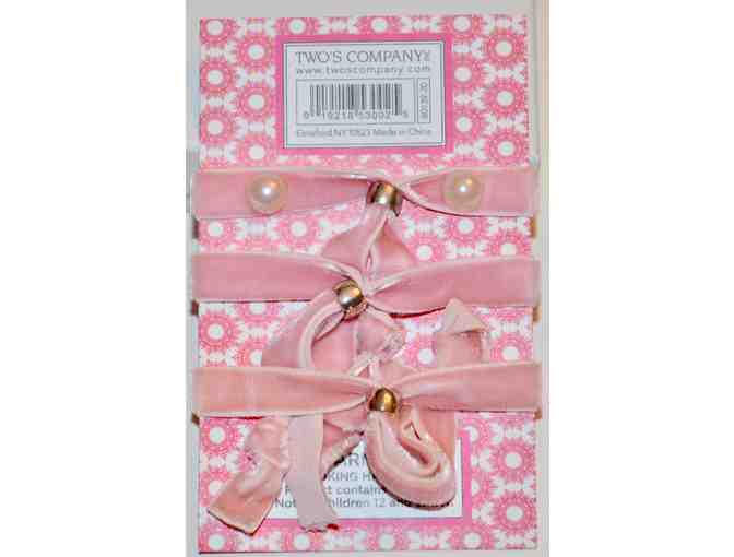 Set of 3 Velvet Hair Ties -- New