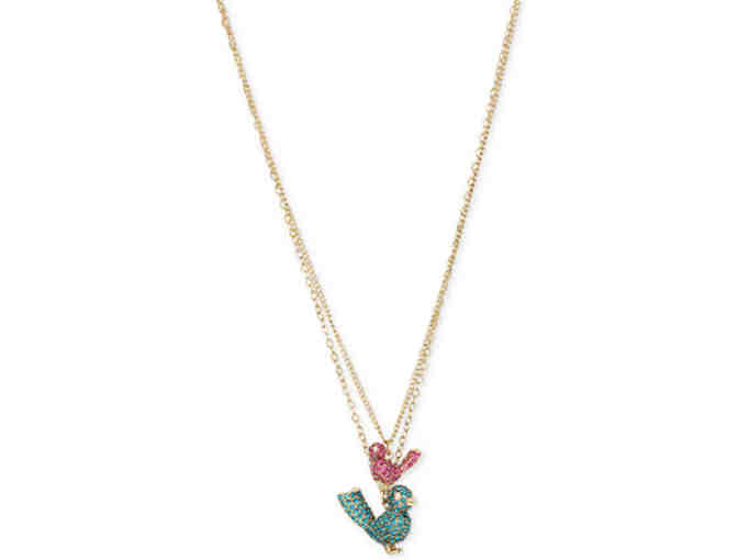 Duo Bird Pendant Necklace by Betsey Johnson -- New