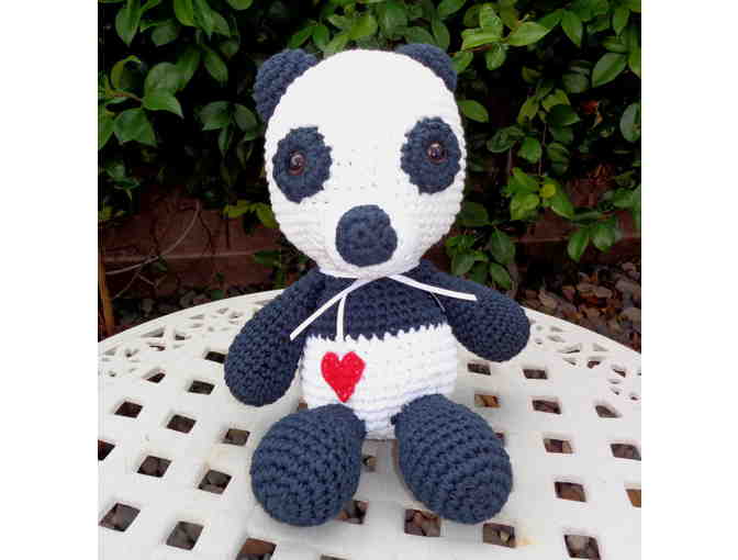 Cute Hand Crocheted 'Priscilla the Panda' -- New