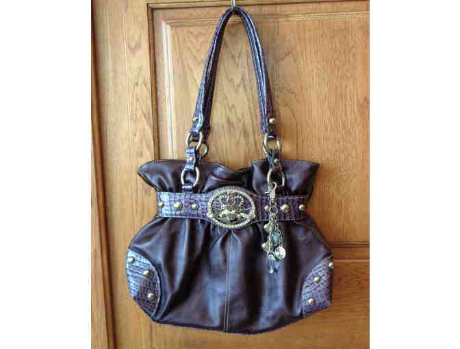 Kathy Van Zeekand Plum Handbag -- Like New, Never Used