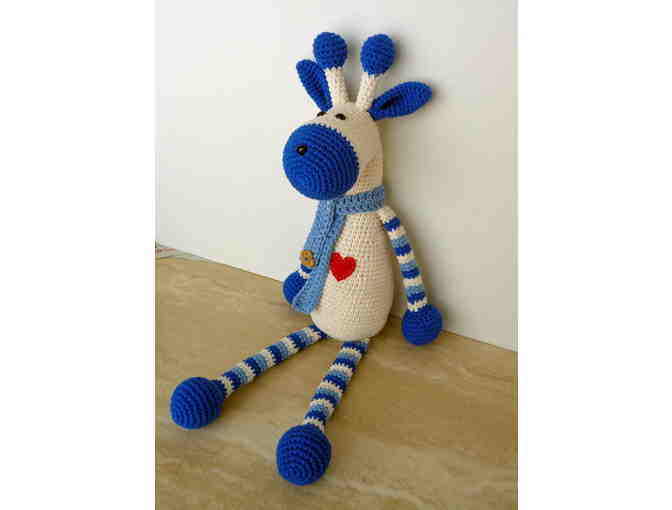Adorable Hand-Crocheted 'Gerard the Giraffe' -- New