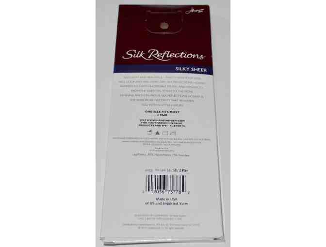 Hanes Silky Sheer Knee High 2-Pair Package -- New
