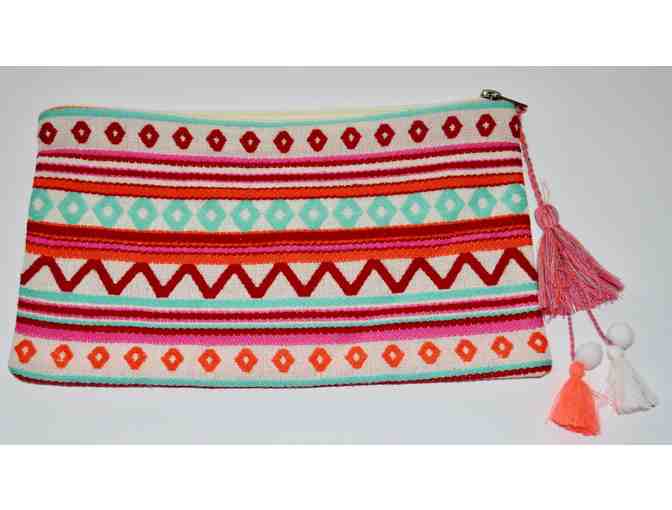 Collection 18 Teal Scarf and Accessory Pouch Set -- New