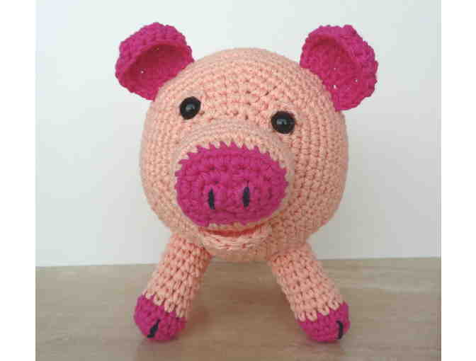 Hand-Crocheted 'Petunia the Piggie' -- New