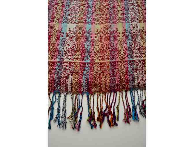 Wine Tapestry Design PASHMINA Scarf -- New