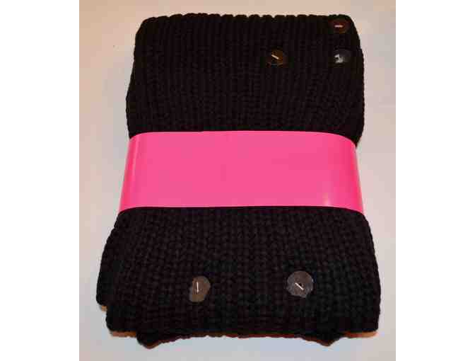 Betsey Johnson 3-pc. Black Glimmer Scarf Set -- New