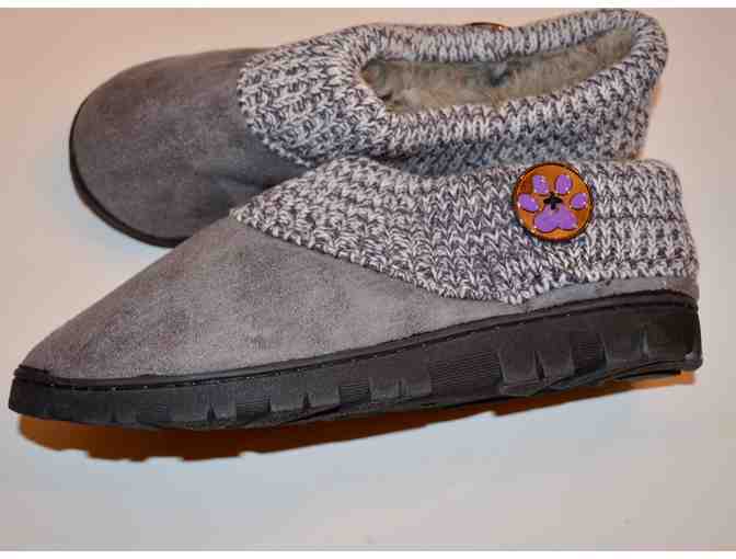 Purple Paw Comfy Gray Clog Slippers -- Size 9 -- New