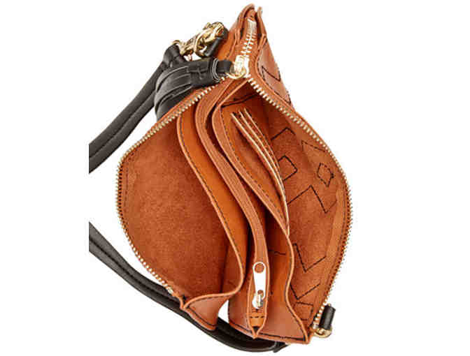 Austin Faux Leather Convertible Crossbody Pouch -- New