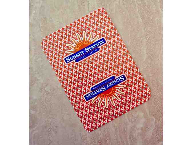 2 Decks Las Vegas Sunset Station Playing Cards -- New