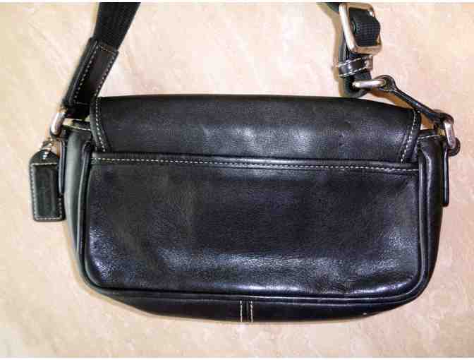 Black Cross-Body 'Coach' Bag -- Pre-Owned
