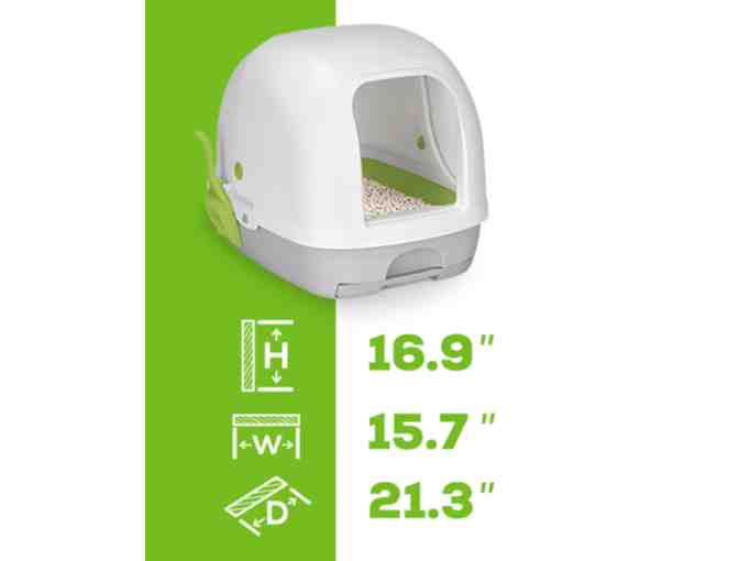 Cat Hooded Litter Box System