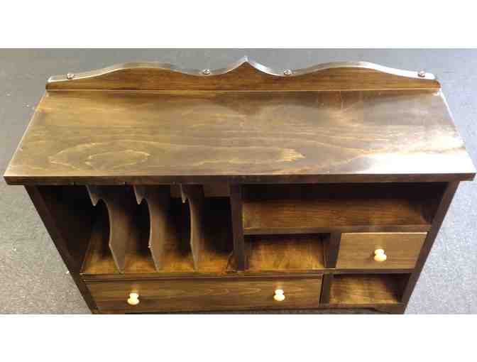 Country Store Desk Organizer, Solid Pine