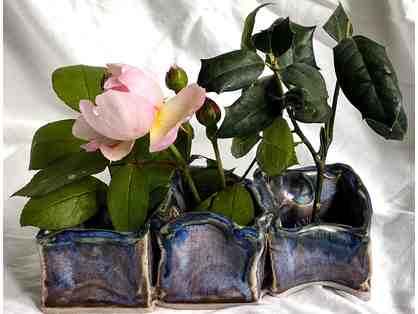 Ikebana - Flower Vase - 3 connected squares