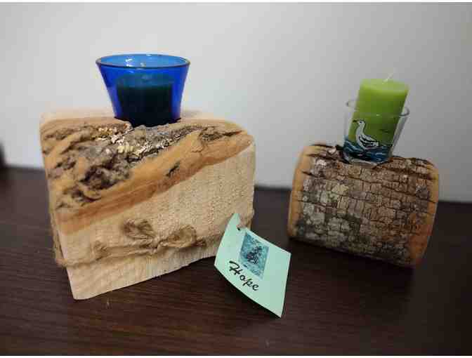 Rustic Candle Holders