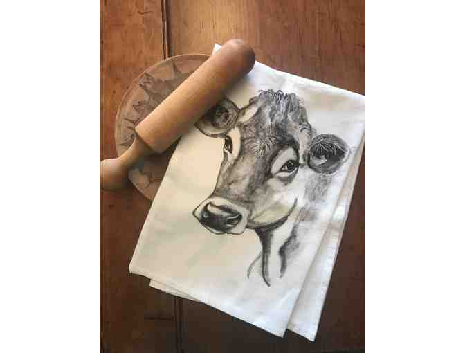 Tea Towels - Set of 3 - Cow, Hare, Moose