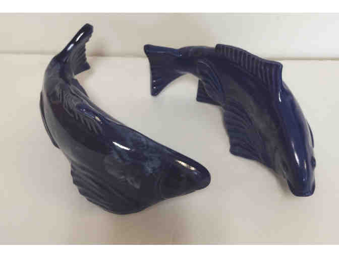 Fish In The Garden - 2 Small Blue Fish