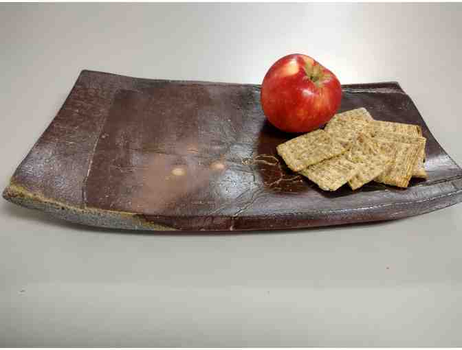 Platter - faceted stoneware
