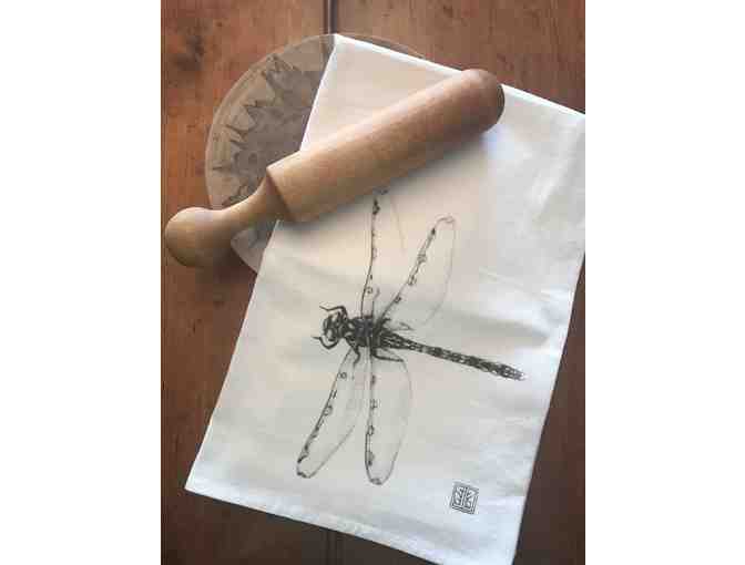 Jennie Blue - Set of 2 Tea Towels Heron & Dragonfly - Photo 2