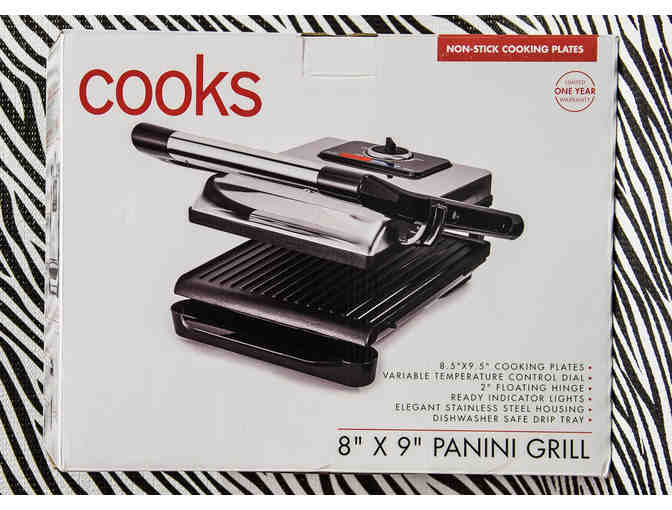 Cooks 8'x9' Panini Grill with Honey Sauce Set