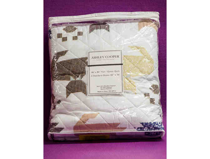 'Meow Cat' 3 Piece Quilt Set Full/Queen