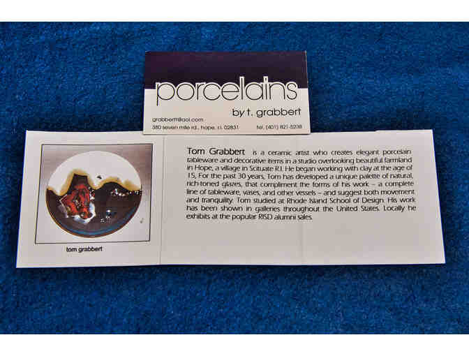 Square Porcelain Serving Dish from T. Grabbert Studio