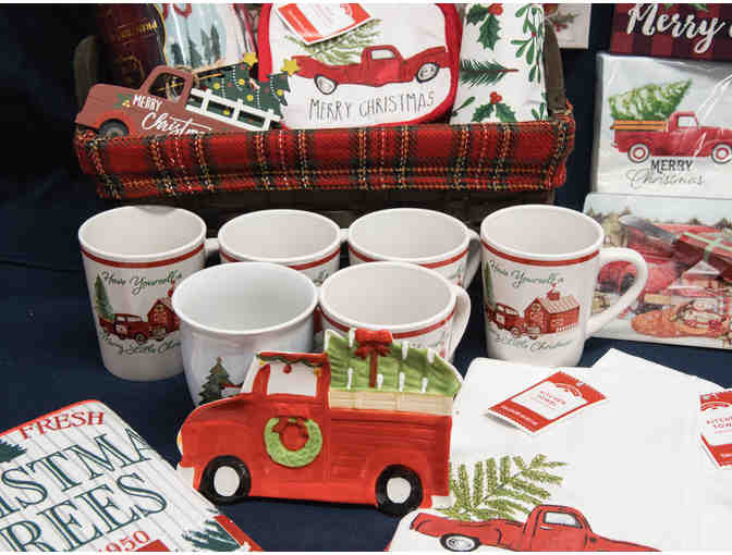 Red Truck Christmas Basket