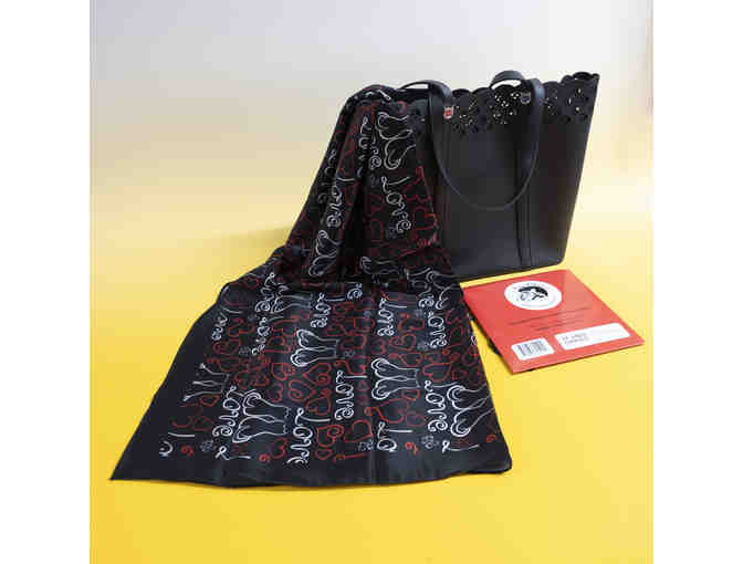 Cat Paws Market Tote and Scarf