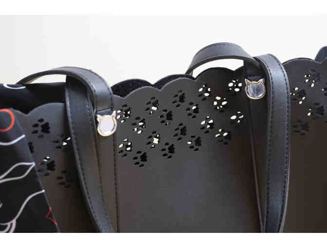 Cat Paws Market Tote and Scarf