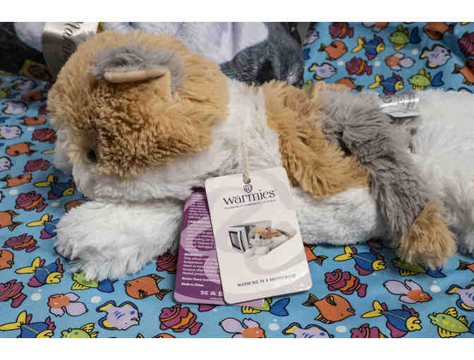 The Heat Is On! Cat Themed Throw and Warmie