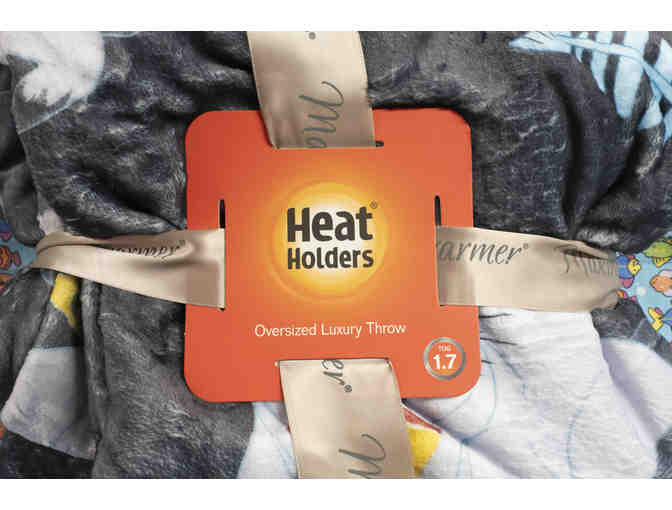 The Heat Is On! Cat Themed Throw and Warmie