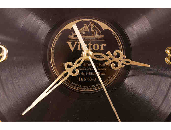 Vintage Phonograph Record Clock