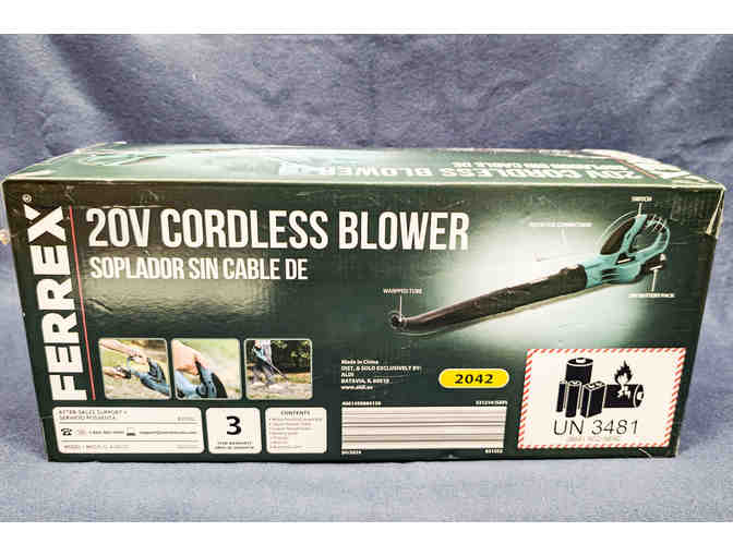 FERREX 20V CORDLESS BLOWER W/ CHARGER