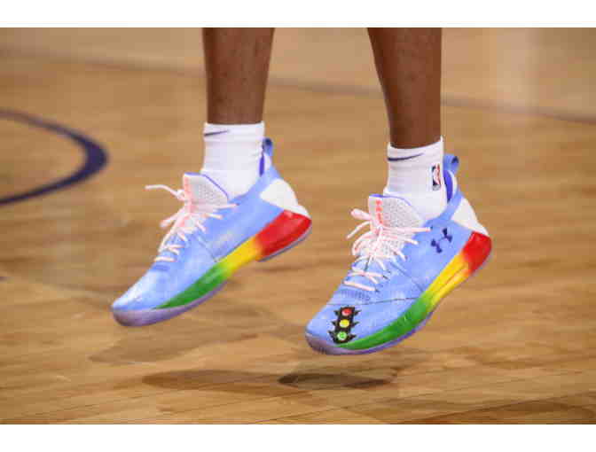 Josh Jackson Custom, Game Worn BHM Under Armour Shoes