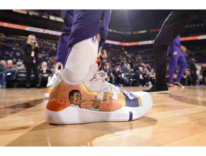 Kelly Oubre Custom, Game Worn BHM Nike Shoes