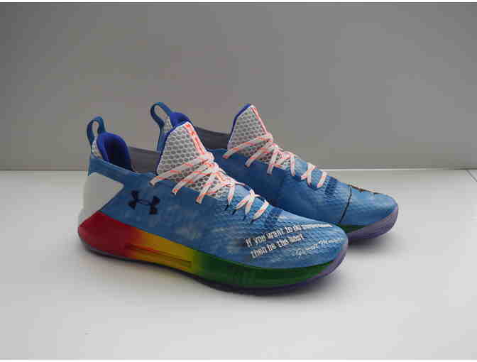 Josh Jackson Custom, Game Worn BHM Under Armour Shoes