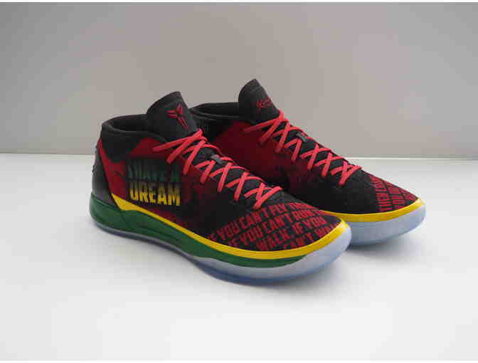 Mikal Bridges Custom, Game Worn BHM Nike Shoes