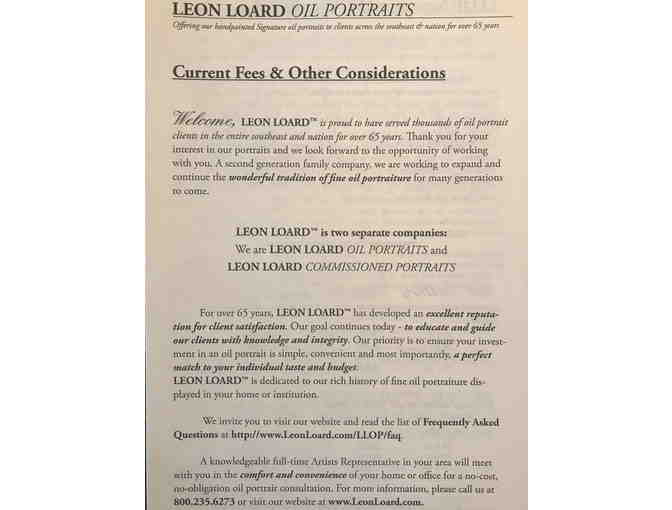 Leon Loard Oil Portraits: $1150 Gift Certificate toward Gallery Canvas or Studio Painting