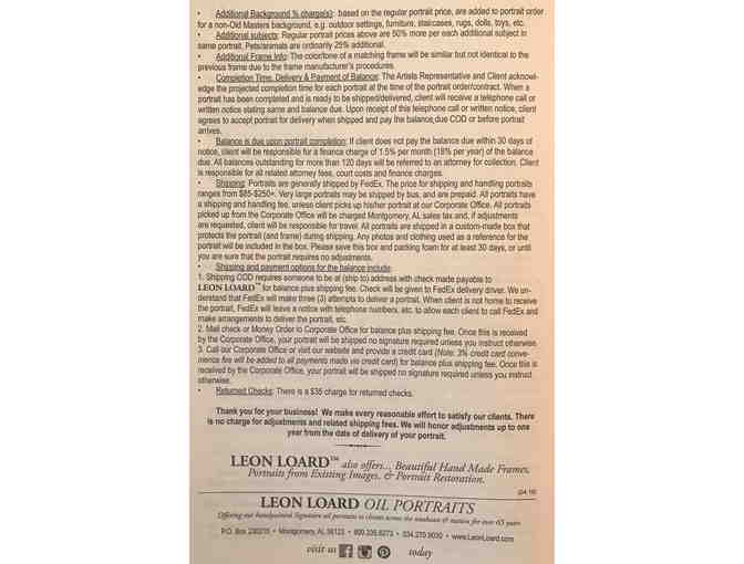 Leon Loard Oil Portraits: $1150 Gift Certificate toward Gallery Canvas or Studio Painting