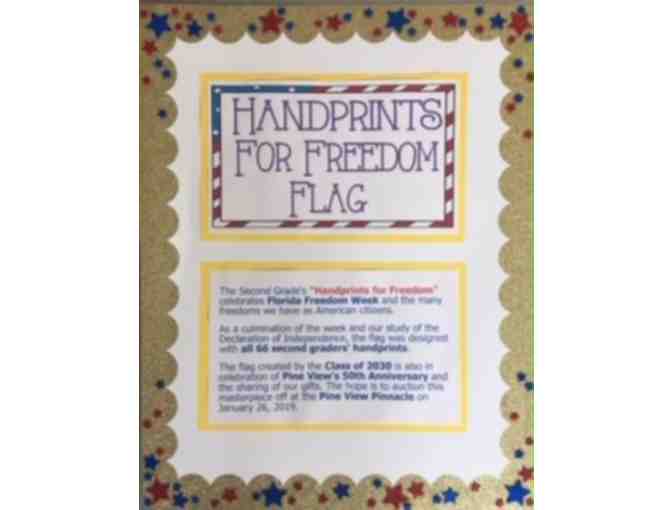 2nd Grade Class Art: Handprints for Freedom