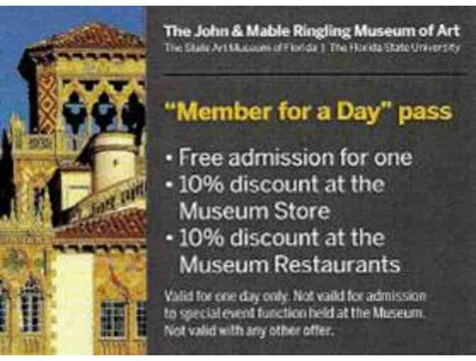 Ringling Museum of Art: (2) Guest Passes