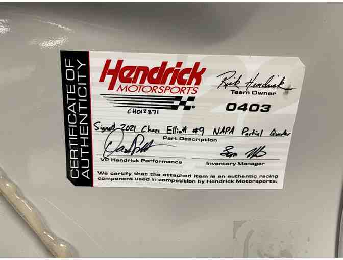 Autographed Chase Elliot NASCAR Fender