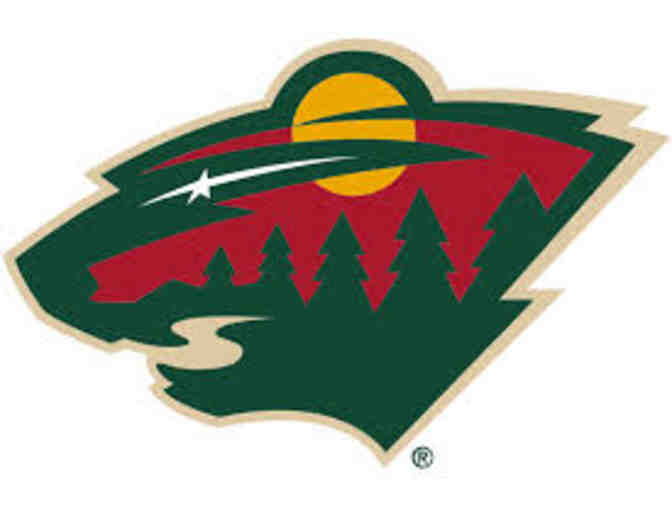 Two Minnesota Wild Tickets - Section 214/Row 1/Seats 3 & 4 Plus Swag Basket