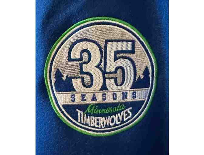 MN Timberwolves 35th Season Letterman Jacket - Size L