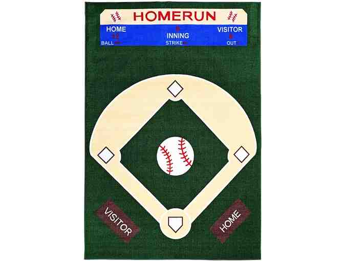 Baseball Field 4'5'x6'9' Area Rug