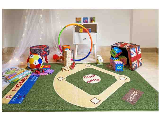 Baseball Field 4'5'x6'9' Area Rug
