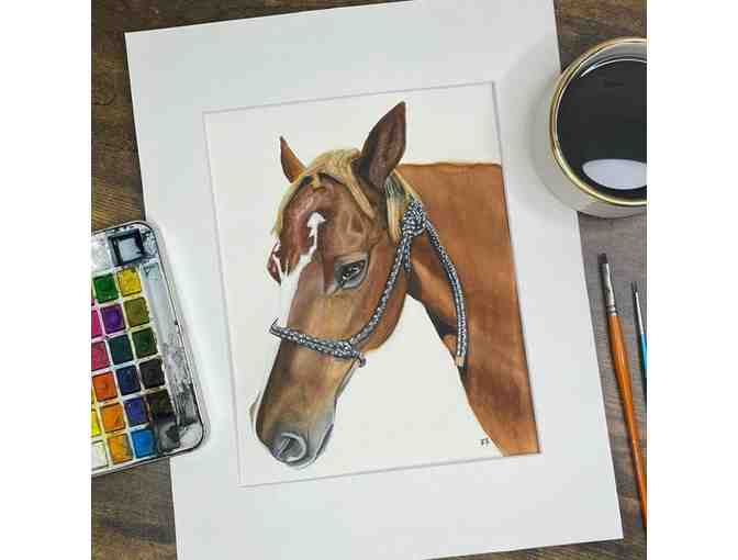 8'x10' Custom Watercolor Pet Portrait