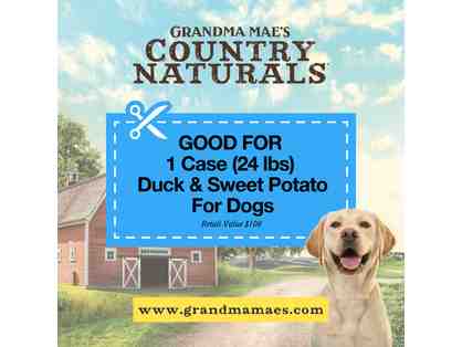 1 Case Duck & Sweet Potato for Dogs from Grandma Mae's Country Naturals