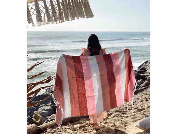 Custom Vintage Striped Woven Blanket